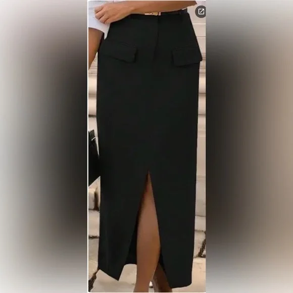 Amazon BTFMB Black Women's Maxi Skirt - Picture 1 of 10